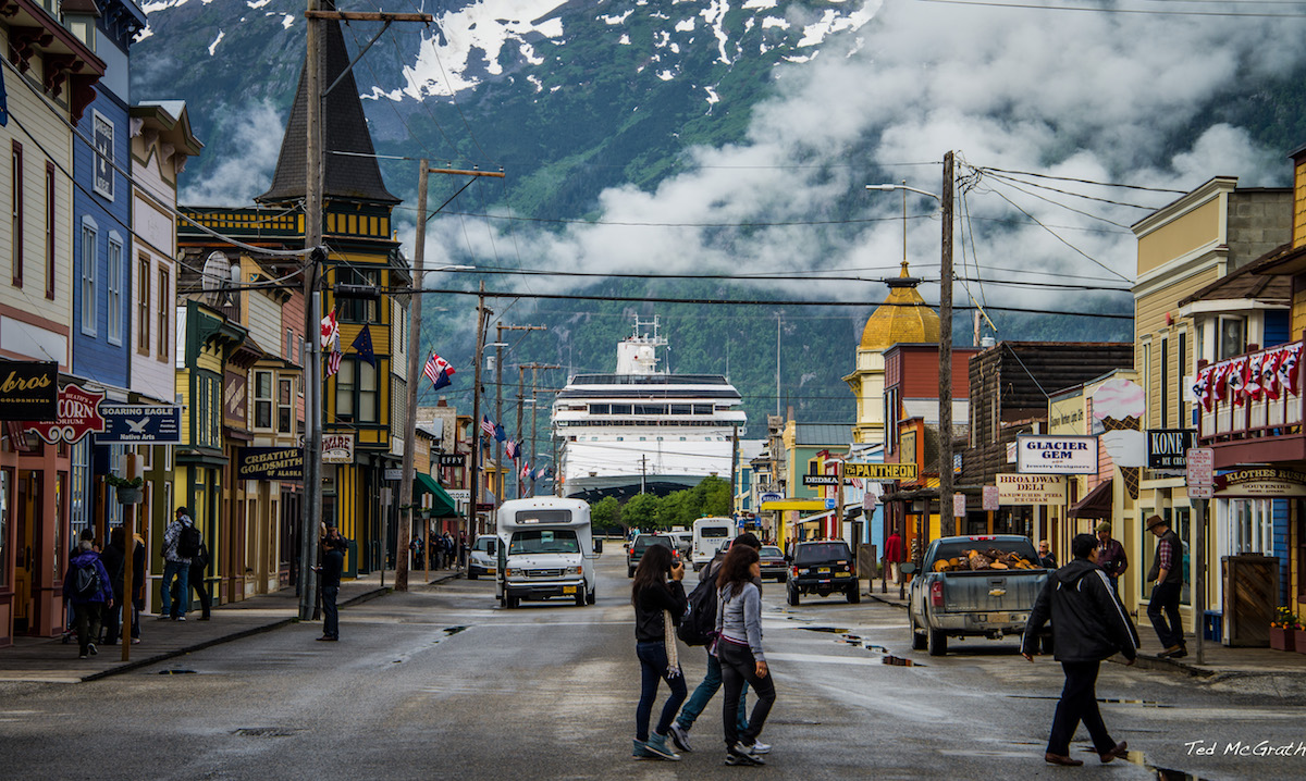 A photo by Ted McGrath of Skagway, Alaska. 